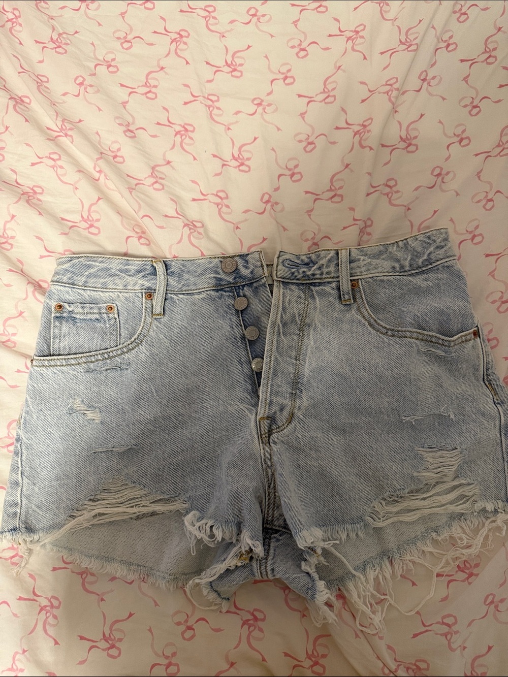 Pacsun light denim shorts